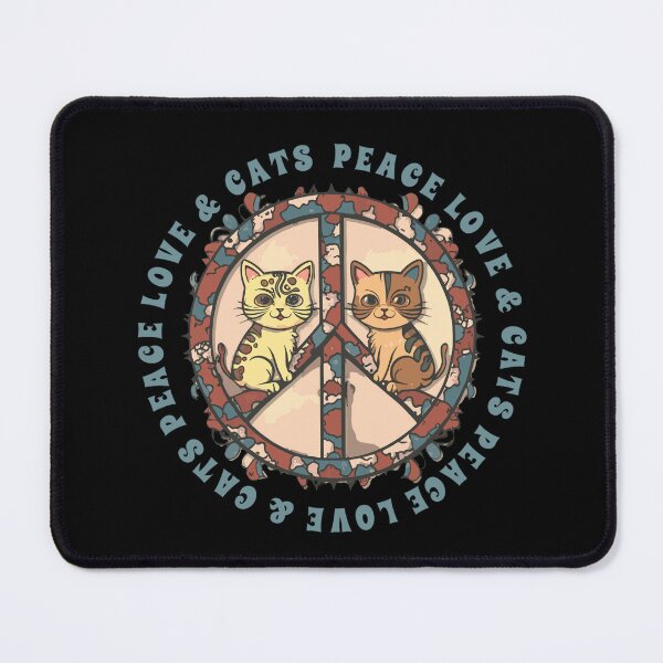 Item preview, Peace Love Cats T Shirt designed and sold by PetSafari.