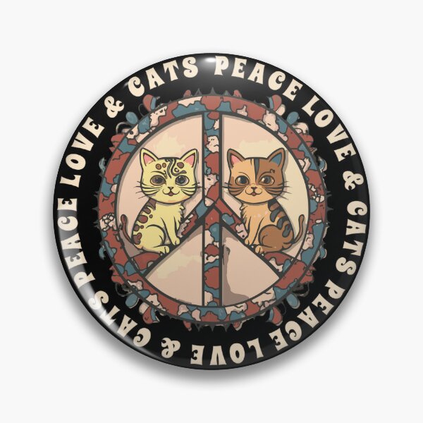 Item preview, Peace Love Cats T Shirt designed and sold by PetSafari.