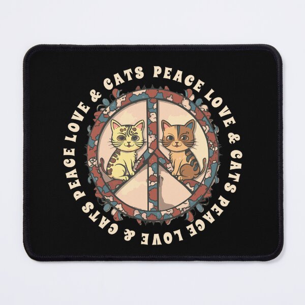 Item preview, Peace Love Cats T Shirt designed and sold by PetSafari.
