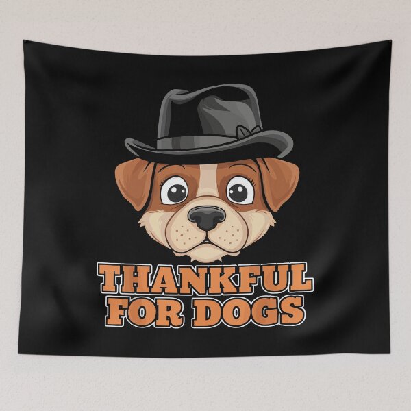 Item preview, Thankful for Dogs Adorable Thanksgiving Dog designed and sold by Quirky Shirts.