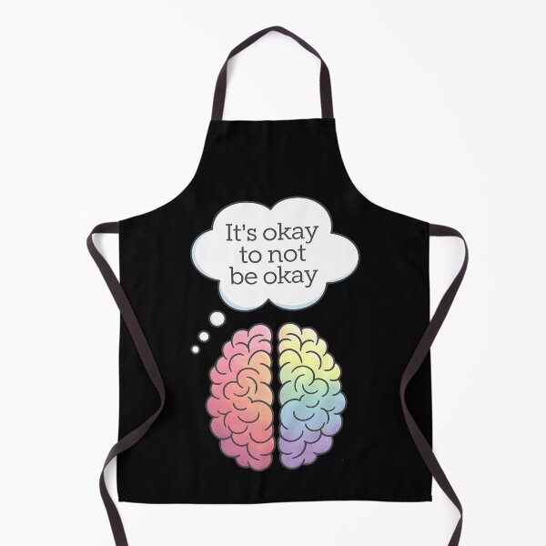 Item preview, Positive Mental Health Art It's Okay to Not Be Okay Brain Design designed and sold by DrawHandArt.