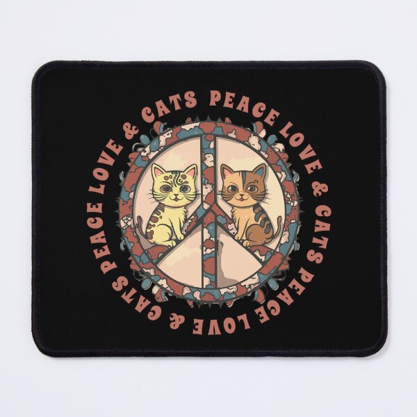Item preview, Peace Love Cats T Shirt designed and sold by PetSafari.