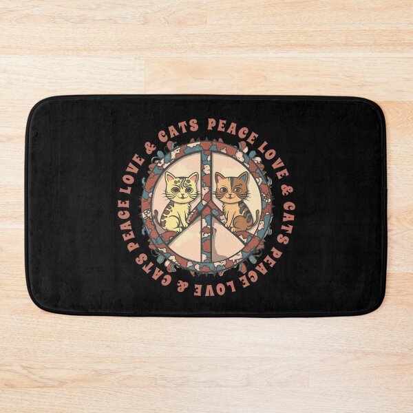 Item preview, Peace Love Cats T Shirt designed and sold by PetSafari.