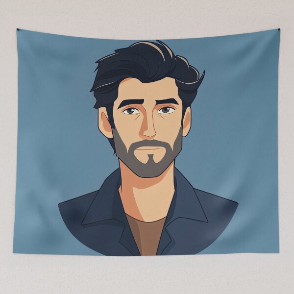 Item preview, Croatian man, portrait | Anime style designed and sold by ComicsFactory.