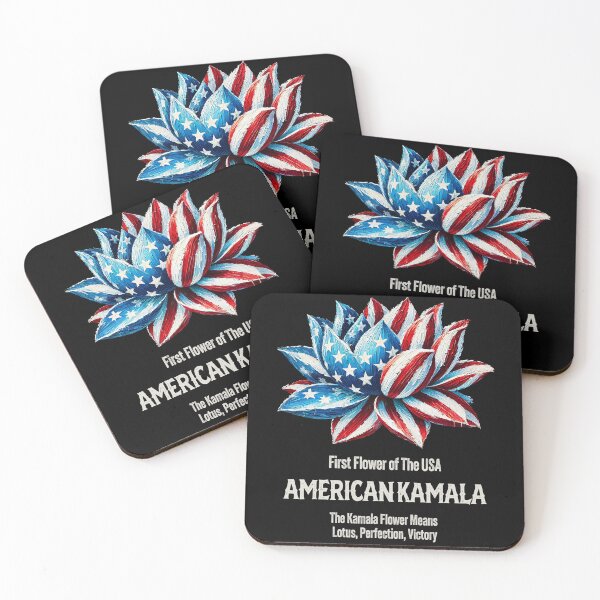 Item preview, American Kamala Patriotic Lotus Flower Design designed and sold by Tabu Touch.