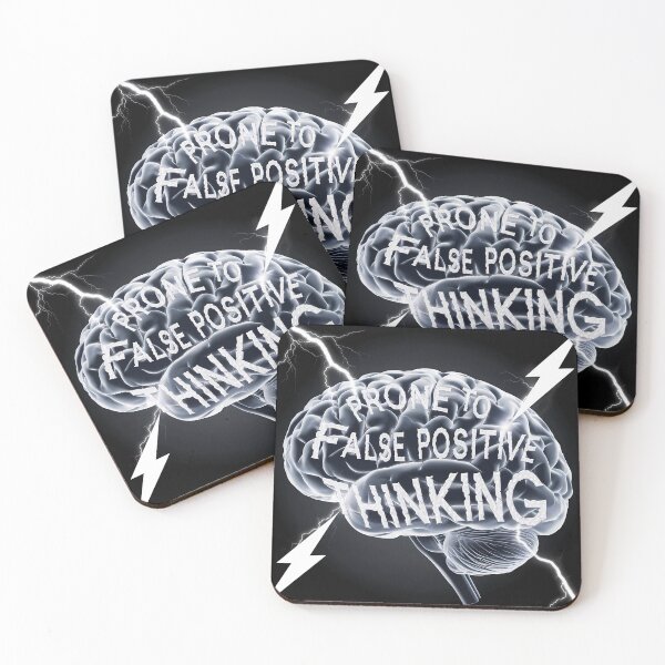 Item preview, Prone to False Positive Thinking: Navigating the Trap of Overoptimism designed and sold by wear & gear.