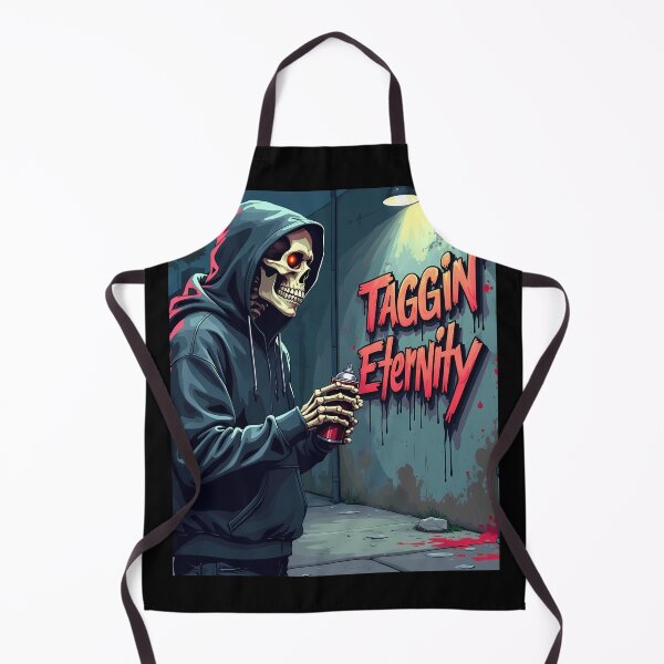 Item preview, "Taggin' Eternity: Skeleton Graffiti Artist Halloween T-Shirt" designed and sold by AI-volution.