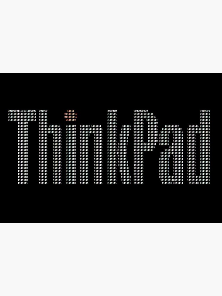 Binary Ascii Code Thinkpad Logo 101010 Art Board Print