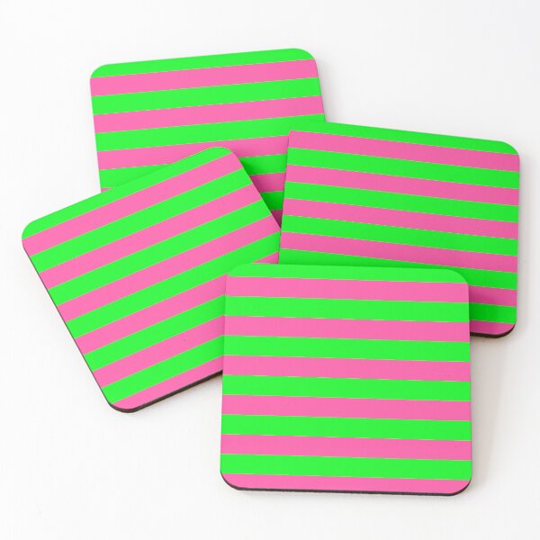 Item preview, Pink Green Stripes designed and sold by PatternTitan.