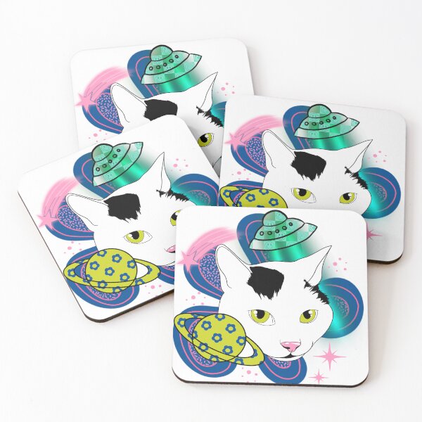 Item preview, Space Cat, Groovy Cat Illustration, space kitten designed and sold by CEB1700.