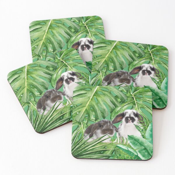 Item preview, Bunnies and Foliage designed and sold by WhiteSoftPetals.
