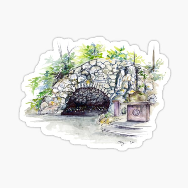 Notre Dame Grotto Sticker