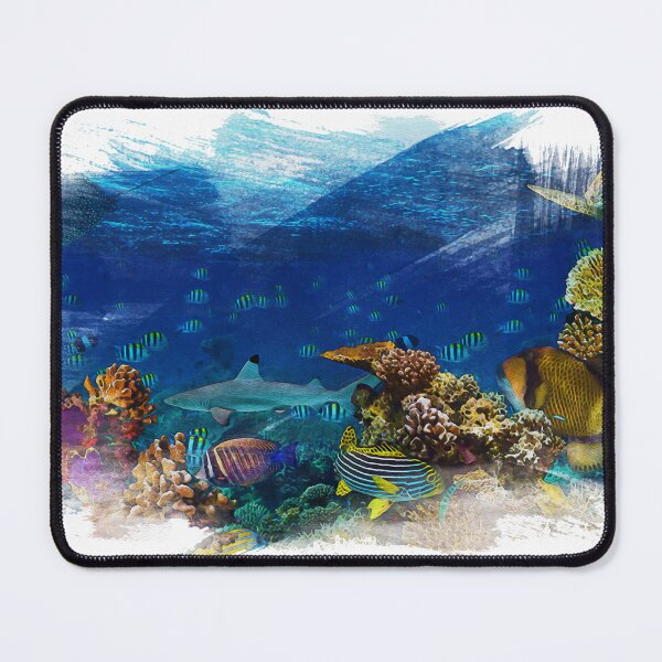 Item preview, watercolor paintings, landscape pictures Simulate a location,Ningaloo Reef,Western Australia designed and sold by metedigiart.