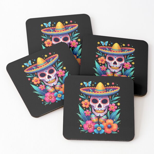 Item preview, Hispanic Heritage Skull with Flowers designed and sold by HandicraftArt.