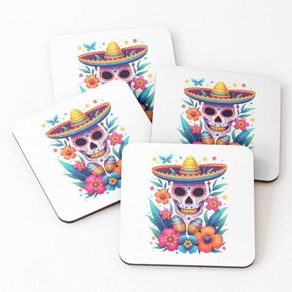 Item preview, Hispanic Heritage Skull with Flowers designed and sold by HandicraftArt.