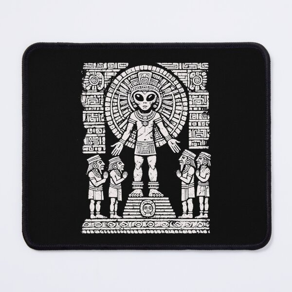 Item preview, Aztec Alien God Mesoamerican Worship Design designed and sold by Tabu Touch.