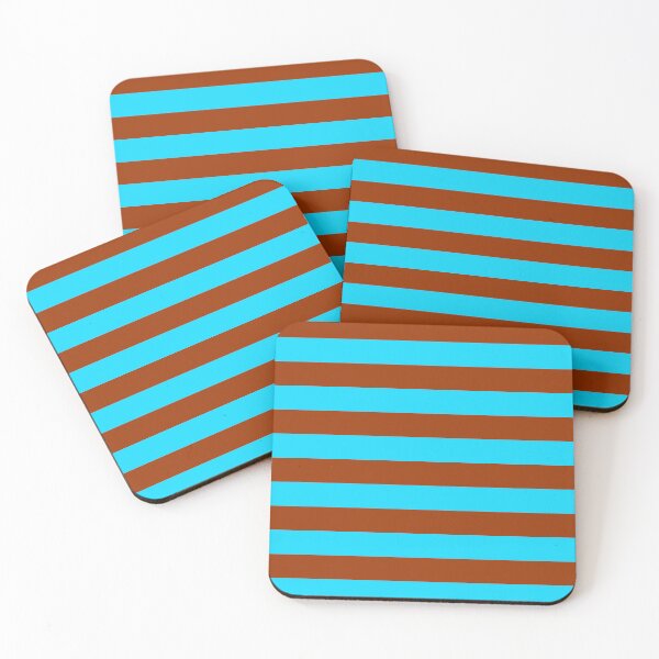 Item preview, Blue Brown Stripes designed and sold by PatternTitan.