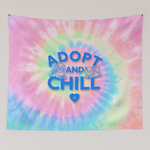 Item preview, Adopt and Chill Pastel Tie Dye designed and sold by TammySwarek.