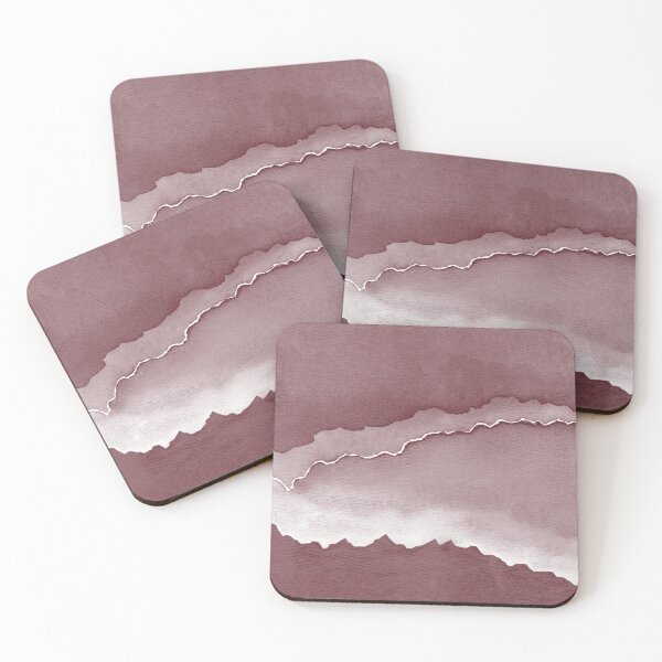 Item preview, Desert Sunset Abstract Watercolor Painting - Wine + Snow designed and sold by Irene Estelle.