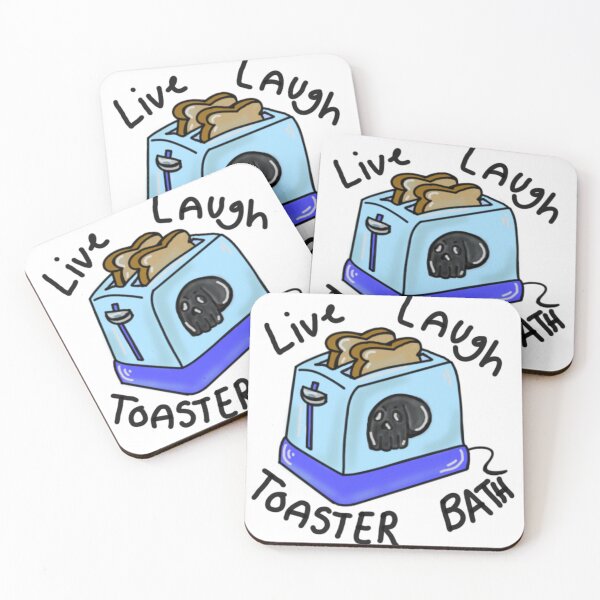Item preview, Live,laugh,toaster bath designed and sold by EmoodleDoodle.