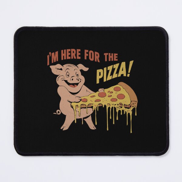 Item preview, I'm Here for the Pizza! (vintage screenprint style) designed and sold by AmorcitoDesigns.