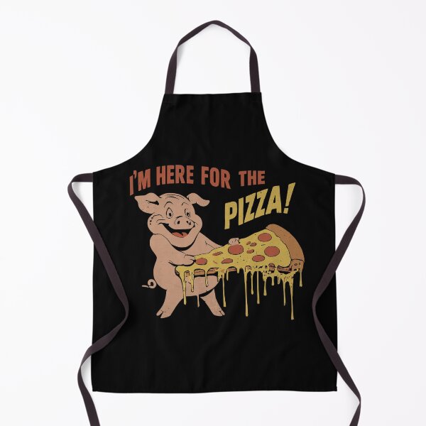 Item preview, I'm Here for the Pizza! (vintage screenprint style) designed and sold by AmorcitoDesigns.