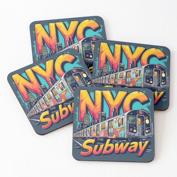 Item preview, New York Subway NYC Subway illustration Train Graffiti designed and sold by MayaDelaye.