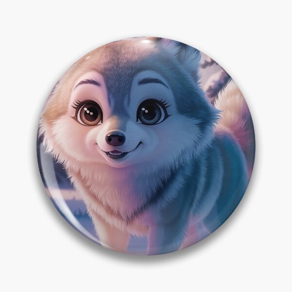 Item preview, Super Cute Baby Wolf In Forest  designed and sold by canvadreamer444.
