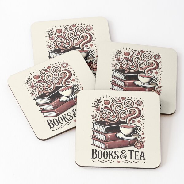 Item preview, Books & Tea: Cozy Literary Escape with Floral Accents designed and sold by DuxDesigns.
