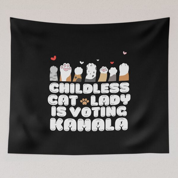 Item preview, Childless-Cat-Lady-Is-Voting-Kamala designed and sold by Only Legends.