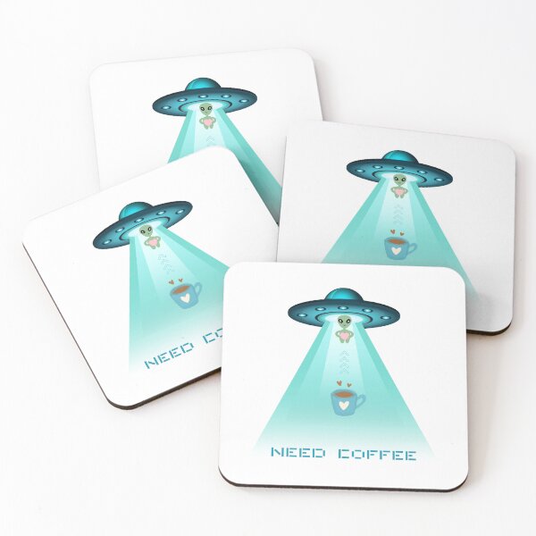 Item preview, Need Coffee Alien designed and sold by Cozycreationden.