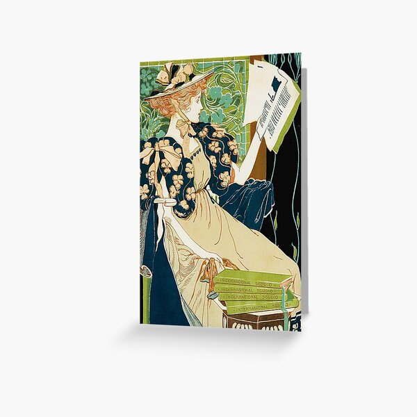 Artikel-Vorschau von Belle Époque Reader, designt und verkauft von GrayHareCards.