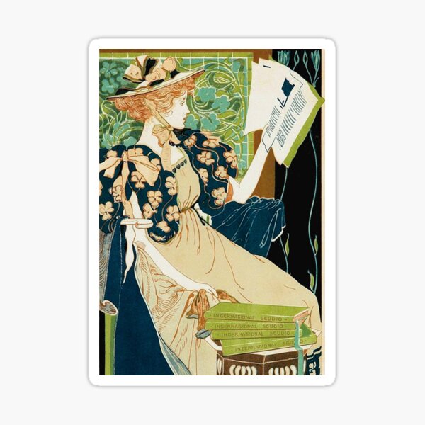 Item preview, Belle Époque Reader designed and sold by GrayHareCards.