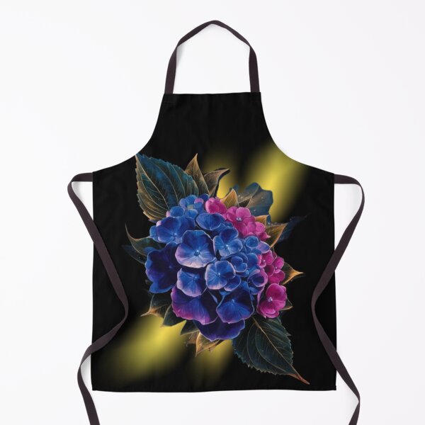 Item preview, Beautiful blue hydrangea flower with yellow shadow designed and sold by MargoMalej.