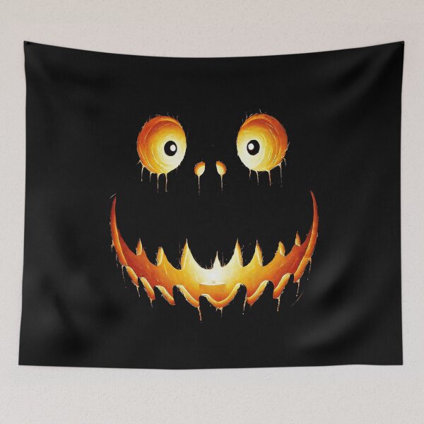 Item preview, Melting Pumpkin Grin - Creepy Halloween designed and sold by Tabu Touch.
