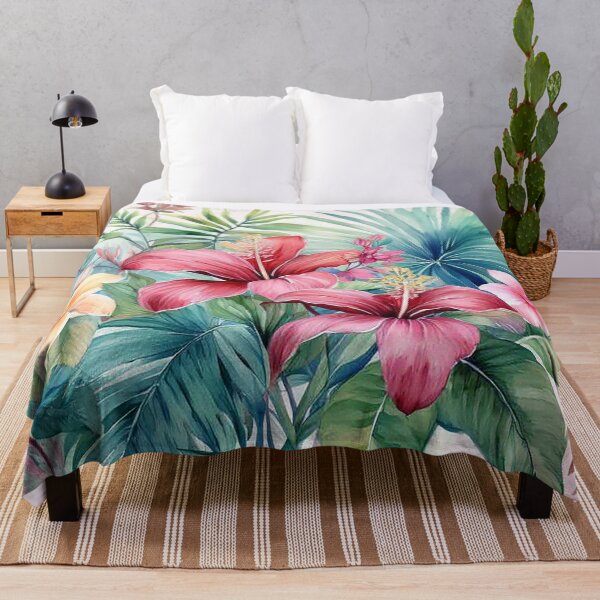Item preview, Vintage Hawaiian Florals Collection: Hibiscus Blush designed and sold by J Marielle Designs.