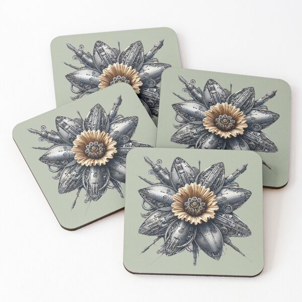 Item preview, A mechanical looking Daffodil flower designed and sold by Dani Abbott.