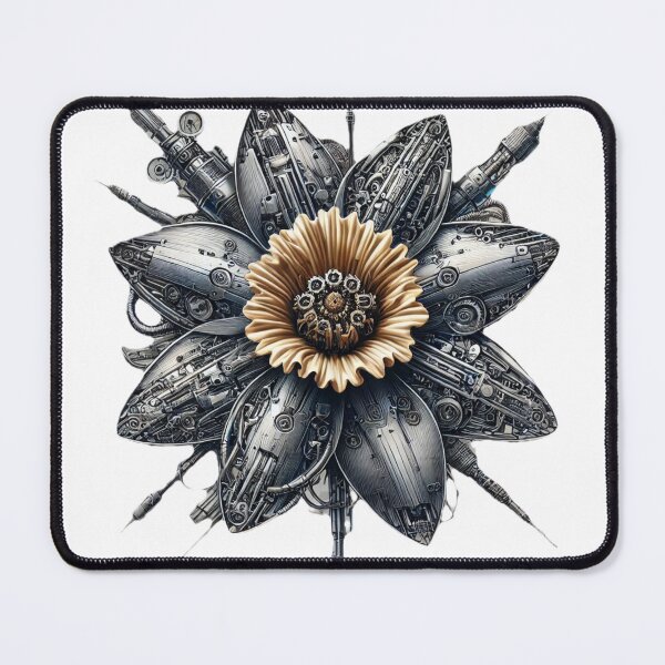 Item preview, A mechanical looking Daffodil flower designed and sold by Dani Abbott.