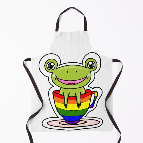 Item preview, LGBTQ+ pride frog designed and sold by EmoodleDoodle.
