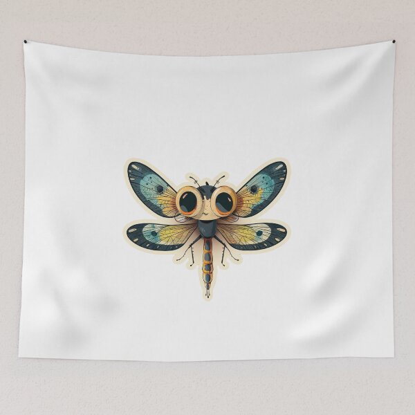 Item preview, Cute Dragonfly Cartoon designed and sold by nshaltiel.