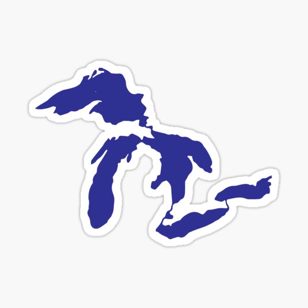 Item preview, Great Lakes Outline - Blue designed and sold by TaoJones42.
