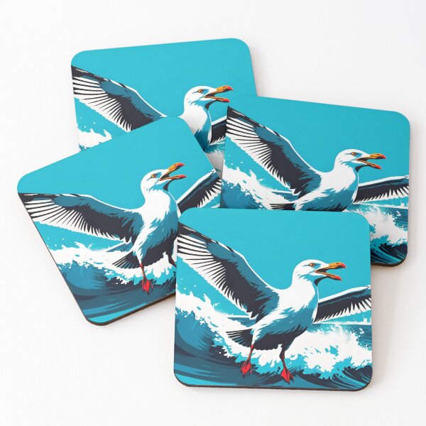 Item preview, Soaring Seagull: Graceful Coastal Bird designed and sold by GrizzlyCollective.