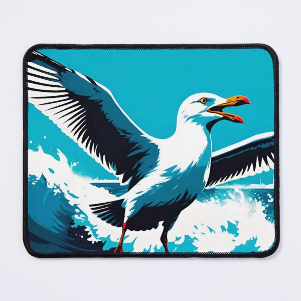 Item preview, Soaring Seagull: Graceful Coastal Bird designed and sold by GrizzlyCollective.