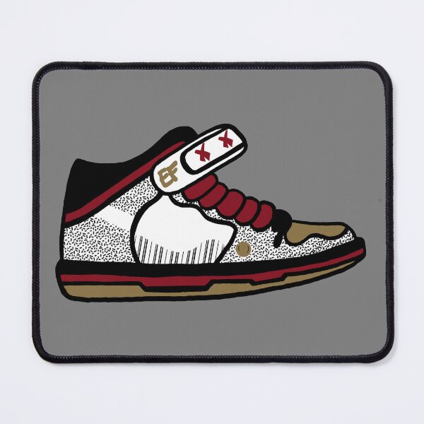 Artikelvorschau, goldene, kastanienbraune Turnschuhe entworfen und verkauft von Inx Artworks.