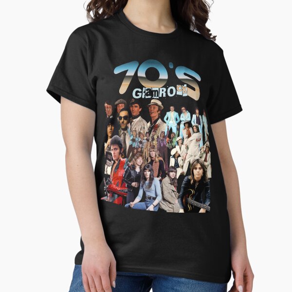Item preview, 70s Glam Rock Retro Tee designed and sold by Linibird.