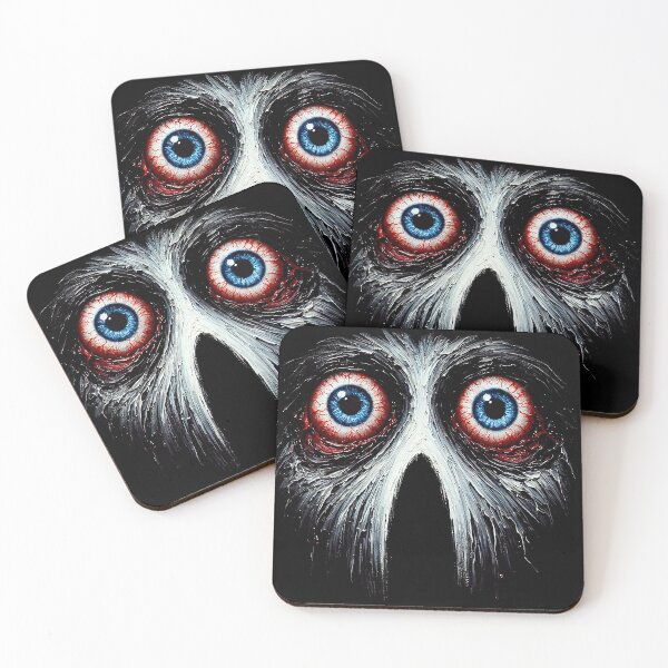 Item preview, Terrifying Wide-Eyed Halloween Horror Face designed and sold by Tabu Touch.