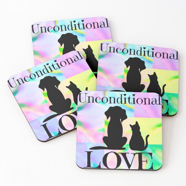 Item preview, Unconditional LOVE Dog & Cat Pop-Art | Fur Babies in Harmony designed and sold by Fredster1966.
