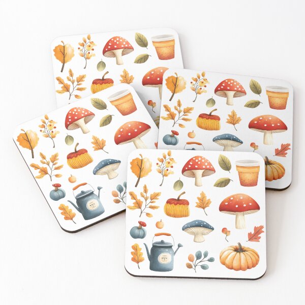 Item preview, Whimsical Autumn Illustrations – Adorable Fall Items Collection designed and sold by ArtfullyJua.
