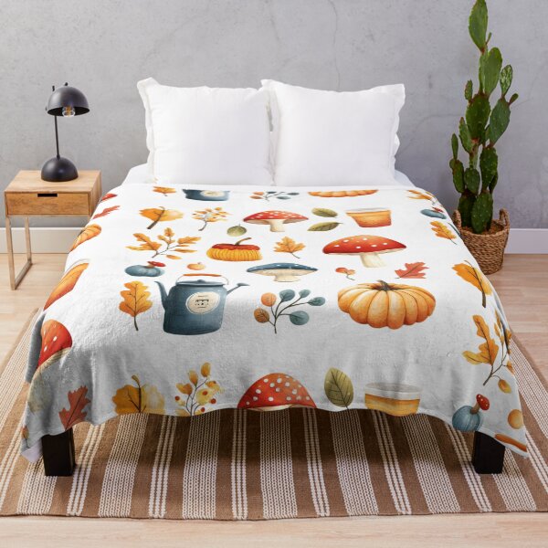 Item preview, Whimsical Autumn Illustrations – Adorable Fall Items Collection designed and sold by ArtfullyJua.