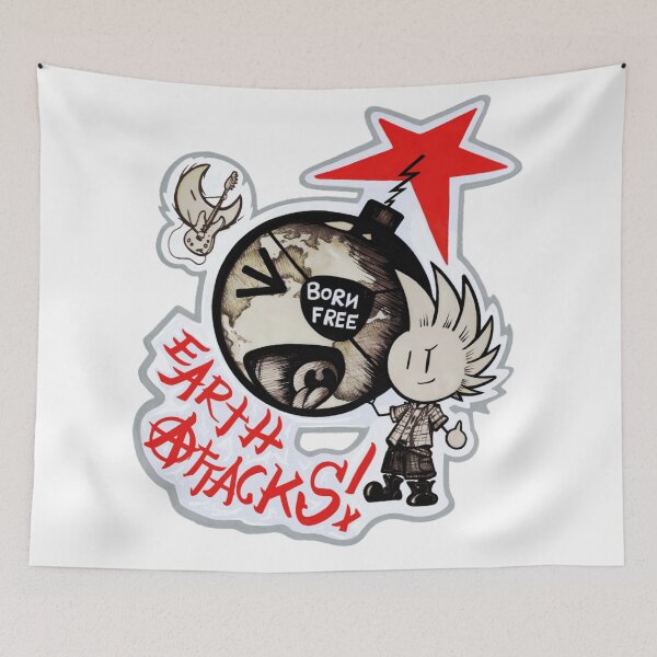 Item preview, Earth Attacks! Official band logo designed and sold by DrunkenSeagulls.